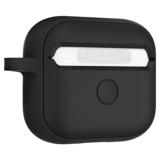 Силиконовый чехол Spigen Silicone Fit Black для Apple AirPods 3 (ASD01984)