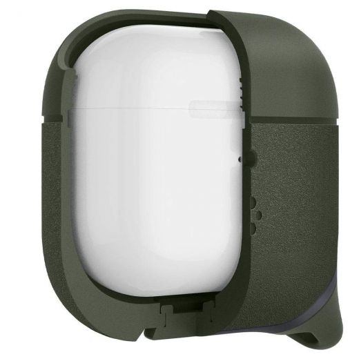 Силиконовый чехол Spigen Slim Armor IP Military Green для Apple AirPods 3 (ASD01991)