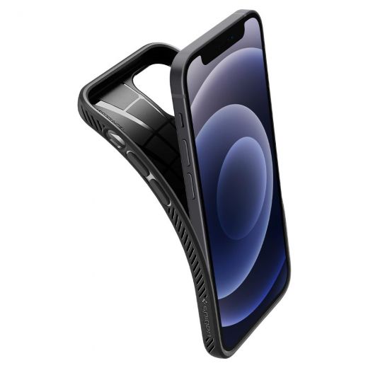 Чехол Spigen Liquid Air Matte Blackдля iPhone 12 mini (ACS01744)