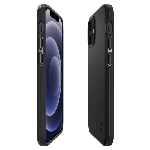 Чохол Spigen Thin Fit Black для iPhone 12 mini (ACS01739)