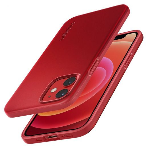 Чехол Spigen Thin Fit Red для iPhone 12 mini