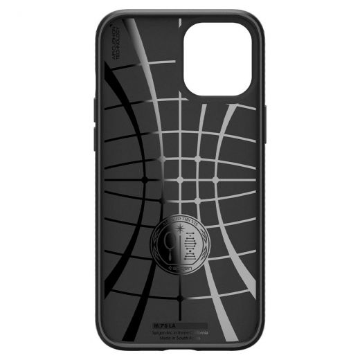Чехол Spigen Liquid Air Matte Black для iPhone 12 | 12 Pro (ACS01701)