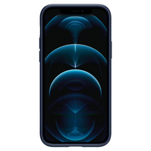 Чохол Spigen Liquid Air Navy Blue для iPhone 12 | 12 Pro
