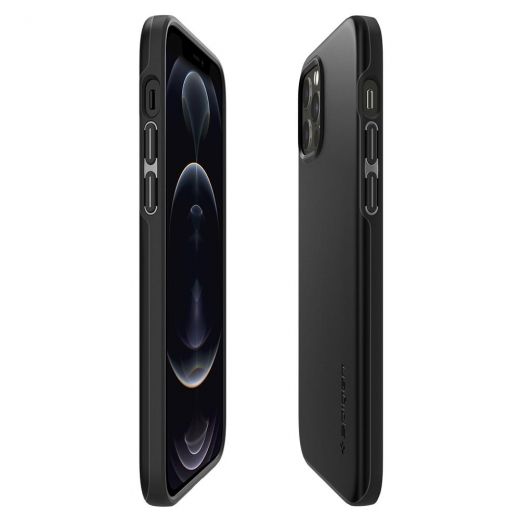 Чохол Spigen Thin Fit Black для iPhone 12 | 12 Pro (ACS01696)