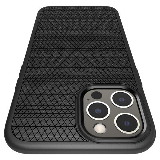 Чохол Spigen Liquid Air Matte Black для iPhone 12 Pro Max (ACS01617)
