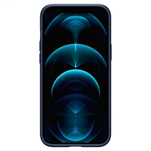 Чехол Spigen Liquid Air Navy Blue для iPhone 12 Pro Max