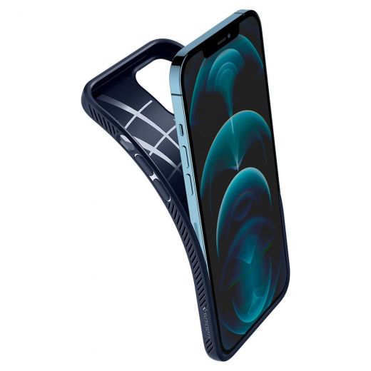 Чохол Spigen Liquid Air Navy Blue для iPhone 12 Pro Max