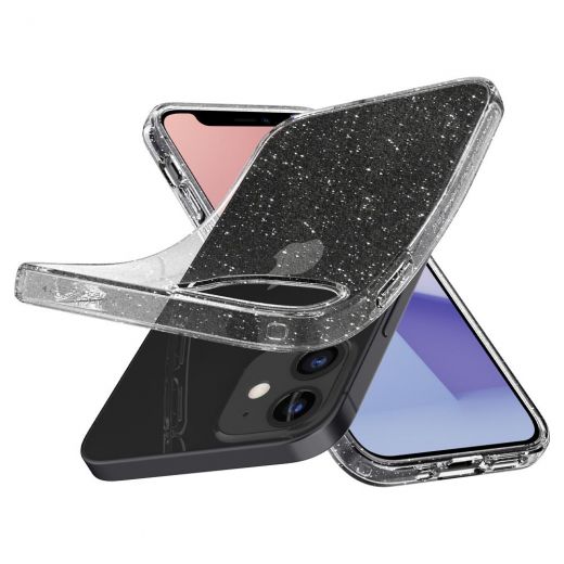 Чехол Spigen Liquid Crystal Glitter Crystal Quartz для iPhone 12 mini (ACS01741)