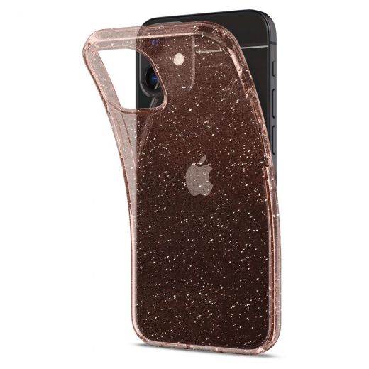 Чохол Spigen Liquid Crystal Glitter Rose Quartz для iPhone 12 mini (ACS01742)