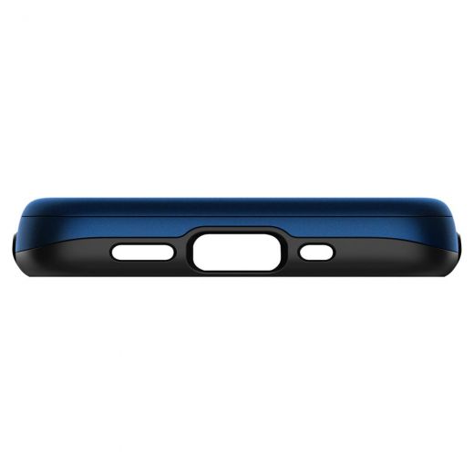 Чохол Spigen Slim Armor Wallet Navy Blue для iPhone 12 mini (ACS01551)