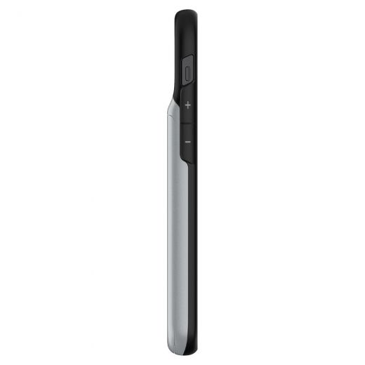 Чехол Spigen Slim Armor Wallet Satin Silver для iPhone 12 mini (ACS01552)