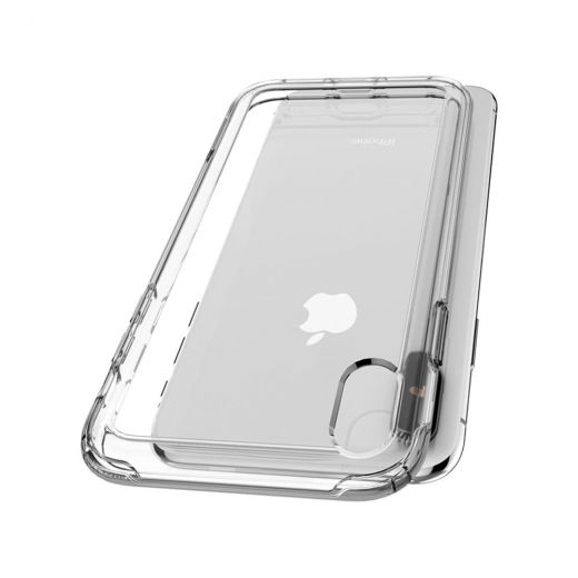 Чохол Spigen Slim Armor Crystal Dark Clear для iPhone XS