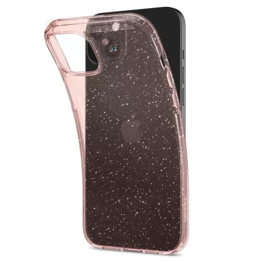 Чехол Spigen Liquid Crystal Glitter Rose Quartz для iPhone 15 (ACS06789)