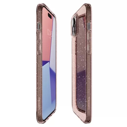 Чохол Spigen Liquid Crystal Glitter Rose Quartz для iPhone 15 (ACS06789)
