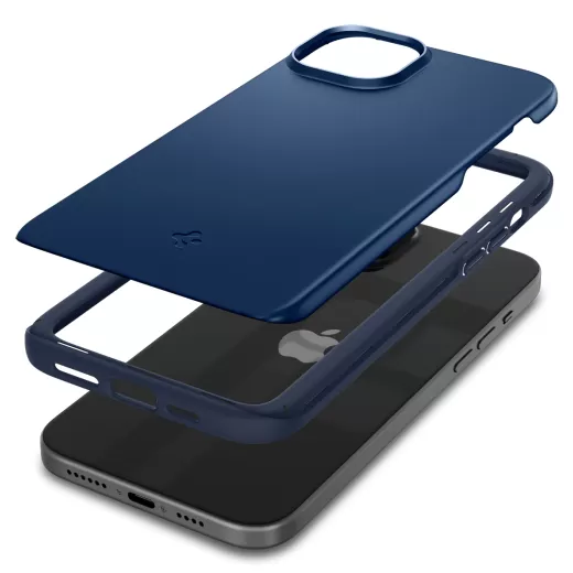Чехол Spigen Thin Fit Navy Blue для iPhone 15 (ACS06777)