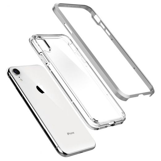 Чохол Spigen Neo Hybrid Crystal Satin Silver для iPhone XR