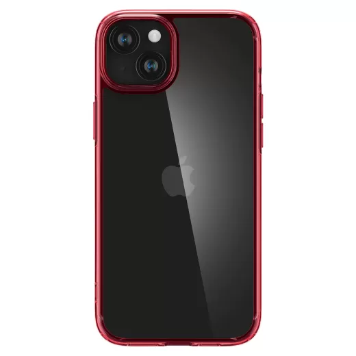 Прозрачный чехол Spigen Ultra Hybrid Red Crystal для iPhone 15 (ACS06794)