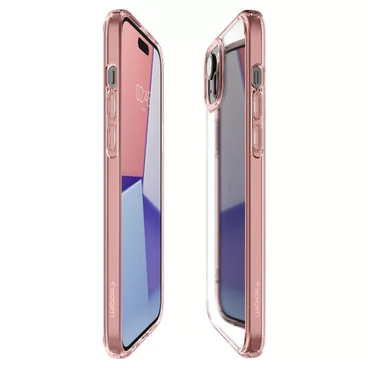Прозрачный чехол Spigen Ultra Hybrid Rose Crystal для iPhone 15 (ACS06795)