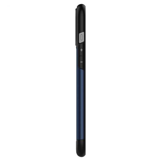 Чехол Spigen Slim Armor Navy Blue для iPhone 12 Pro Max (ACS01481)