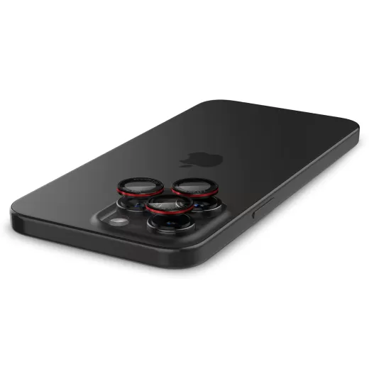 Защитное стекло для камеры Spigen Optik Pro Lens Protector L-Series Red (2 Pack) для iPhone 15 Pro | 15 Pro Max (AGL05217)