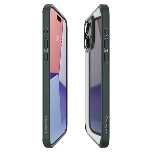 Прозрачный чехол Spigen Ultra Hybrid Abyss Green для iPhone 15 Pro Max (ACS06574)