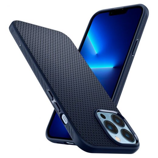 Чехол Spigen Liquid Air Navy Blue для iPhone 13 Pro (ACS03259)