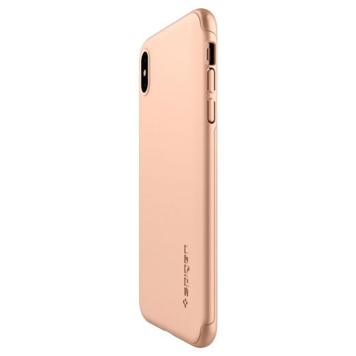 Чехол Spigen Thin Fit 360 Brush Gold для iPhone XS Max