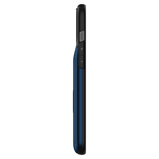 Чохол Spigen Slim Armor Wallet Navy Blue для iPhone 12 Pro Max (ACS01485)