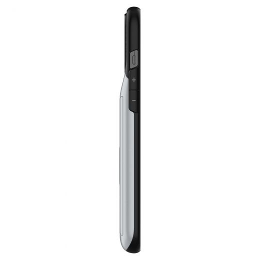 Чехол Spigen Slim Armor Wallet Satin Silver для iPhone 12 Pro Max (ACS01486)