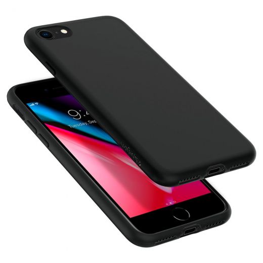 Чохол Spigen Liquid Crystal Matte Black (054CS22204) для iPhone SE (2020)