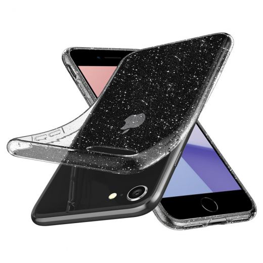 Чехол Spigen Liquid Crystal Glitter Crystal Quartz (042CS21760) для iPhone SE (2020)