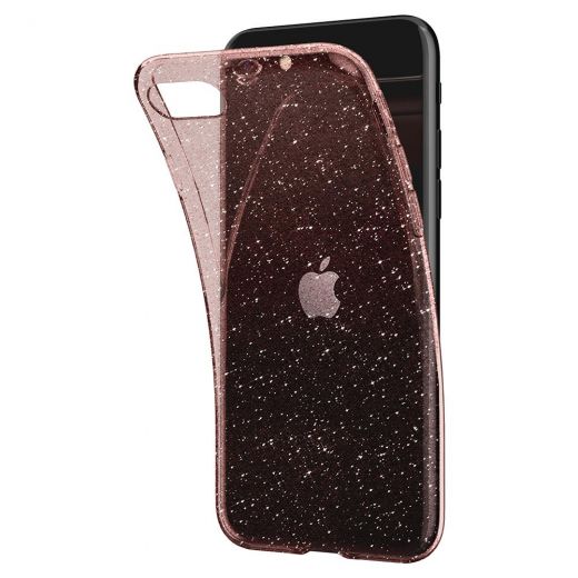 Чохол Spigen Liquid Crystal Glitter Rose Quartz (042CS21419) для iPhone SE (2020)