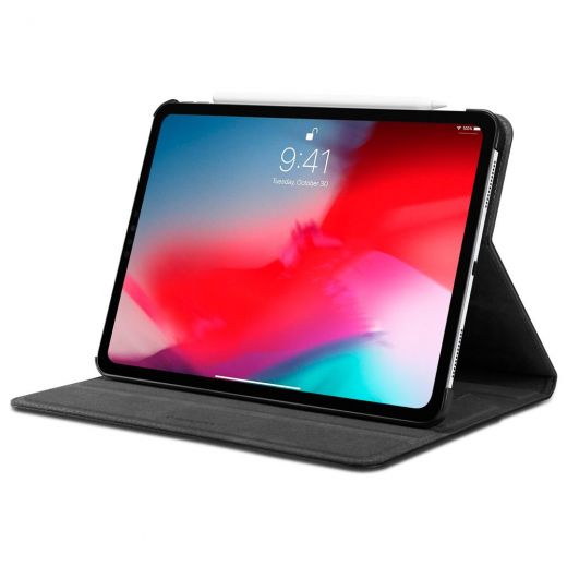 Чехол Spigen Stand Folio (Version 2) Black для iPad Pro 12.9" (2018)