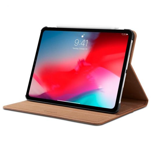 Чохол Spigen Stand Folio (Version 2) Brown для iPad Pro 11" (2018)