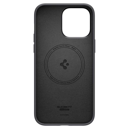Силиконовый чехол Spigen Silicone Fit (MagFit) Black для iPhone 14 Pro Max (ACS04846)