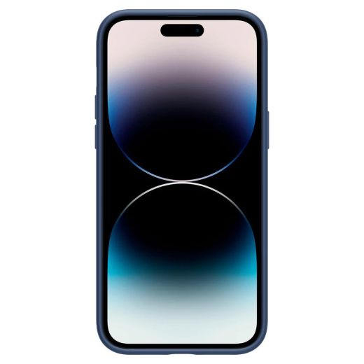 Силіконовий чохол Spigen Silicone Fit (MagFit) Navy Blue для iPhone 14 Pro Max (ACS04847)