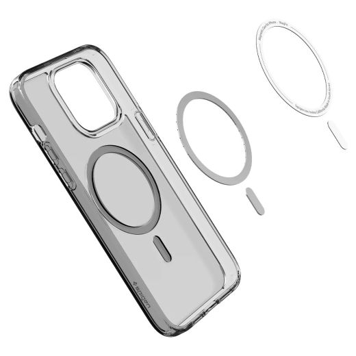 Прозорий чохол Spigen Ultra Hybrid (MagFit) Frost Black для iPhone 14 Pro Max (ACS05582)