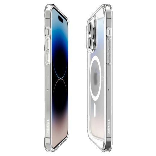 Прозрачный чехол Spigen Ultra Hybrid (MagFit) Frost Clear для iPhone 14 Pro (ACS05587)