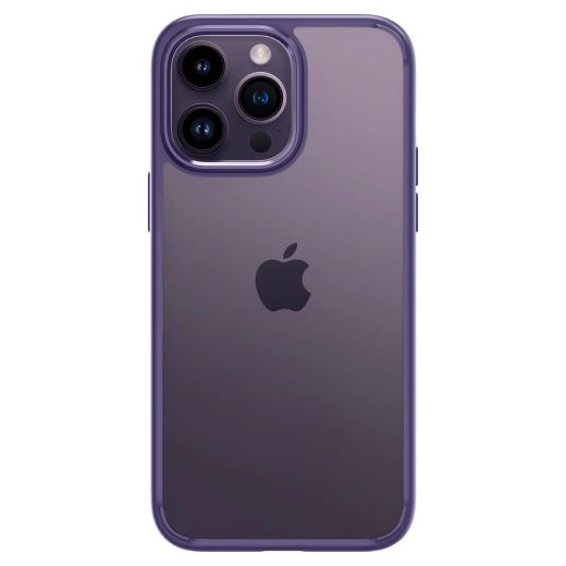 Прозрачный чехол Spigen Ultra Hybrid Deep Purple для iPhone 14 Pro (ACS05577)