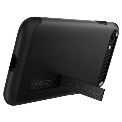 Чохол Spigen Slim Armor Black (ACS00886) для iPhone SE (2020)