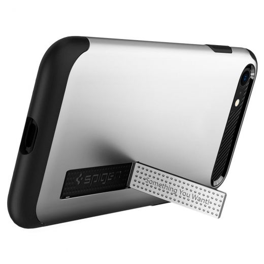 Чехол Spigen Slim Armor Satin Silver (ACS01239) для iPhone SE (2020)