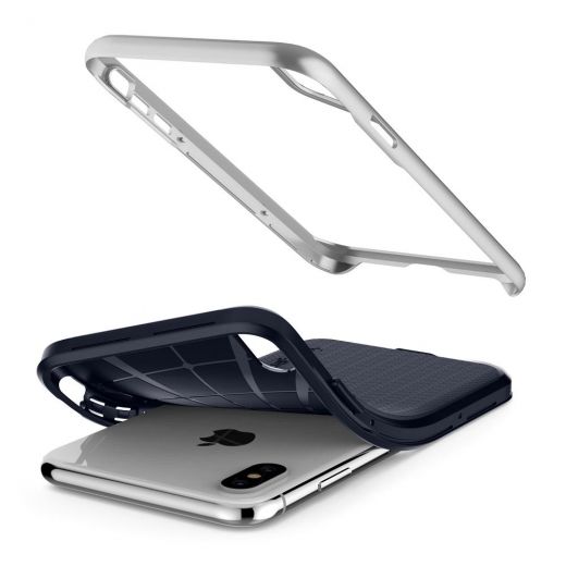 Чехол Spigen Neo Hybrid Satin Silver для iPhone XS