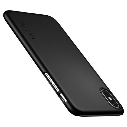Чохол Spigen Thin Fit Matte Black для iPhone XS