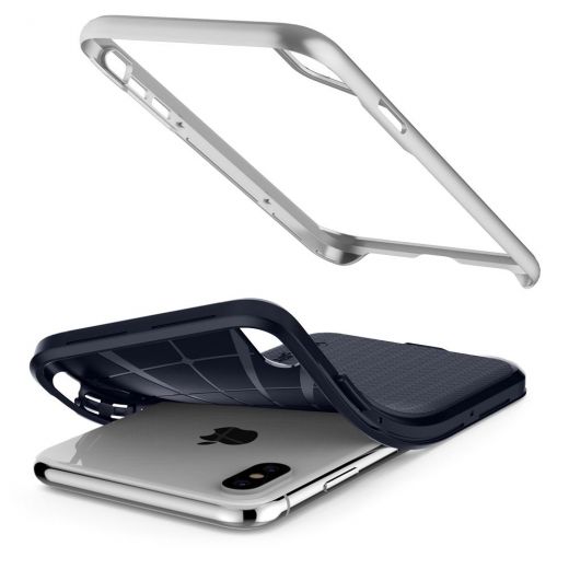 Чехол Spigen Neo Hybrid Satin Silver для iPhone XS Max