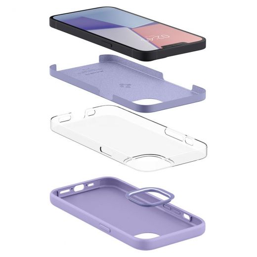 Чохол Spigen Silicone Fit Iris Purple для iPhone 13 (ACS03551)