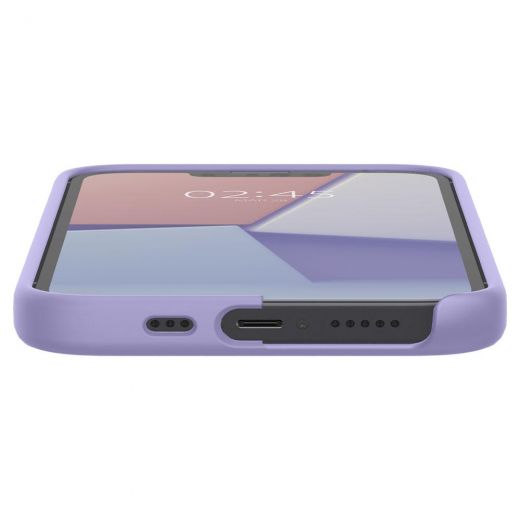 Чехол Spigen Silicone Fit Iris Purple для iPhone 13 (ACS03551)