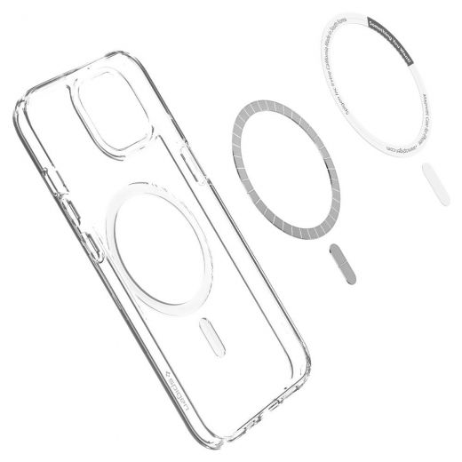 Чохол Spigen Ultra Hybrid Mag Safe Compatible White для iPhone 13 (ACS03528)