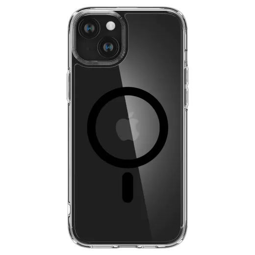 Прозорий чохол Spigen Ultra Hybrid (MagFit) Black для iPhone 15 Plus (ACS06661)