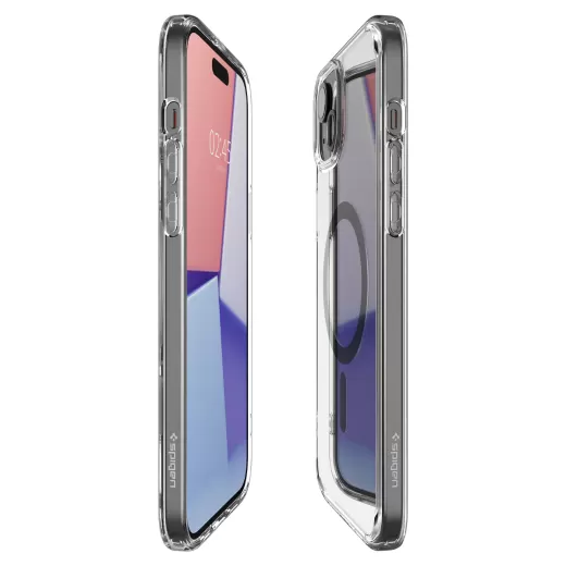 Прозрачный чехол Spigen Ultra Hybrid (MagFit) Graphite для iPhone 15 (ACS06804)