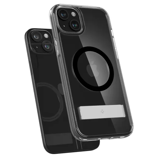 Прозорий чохол Spigen Ultra Hybrid S (MagFit) Black для iPhone 15 Plus (ACS06666)